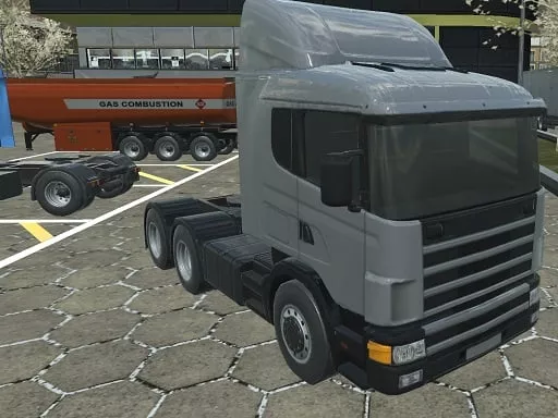 18 wheeler truck driving cargo - game thumbnail image