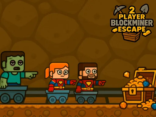 2 Player BlockMiner Escape game thumbnail image