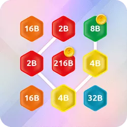 2048 Hex Chain Merge - game thumbnail image