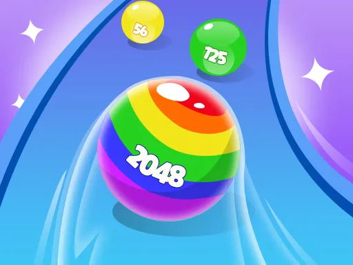 2048 Run Gorgeous Balls - game thumbnail image