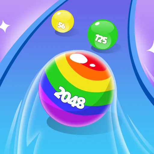 2048 Run Gorgeous Balls game thumbnail image