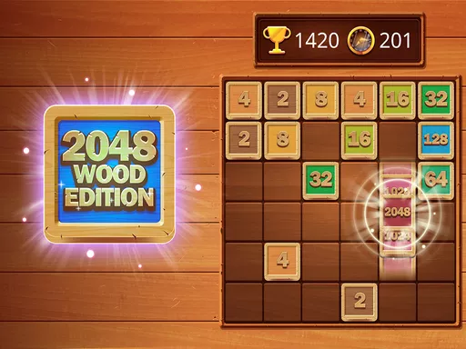 2048 Wooden Edition - game thumbnail image