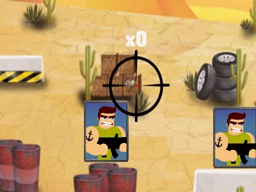 2D War Friends Shooting - game thumbnail image