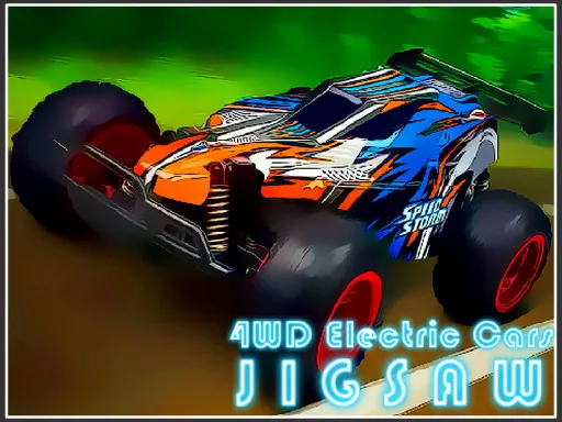 4WD Electric Cars Jigsaw - game thumbnail image