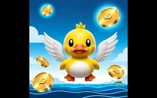 A Duck Collecting Coins - game thumbnail image