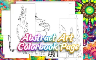 Abstract Art Colorbook Page - game thumbnail image