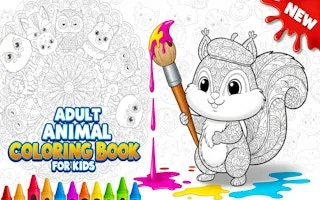 Adult Animal Coloring Book for Kids - game thumbnail image