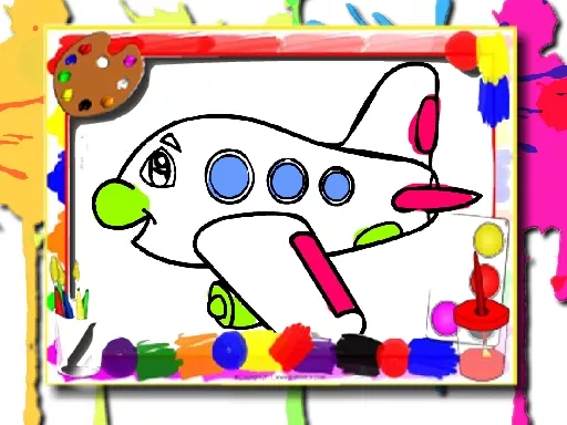 Airplane Coloring Book - game thumbnail image