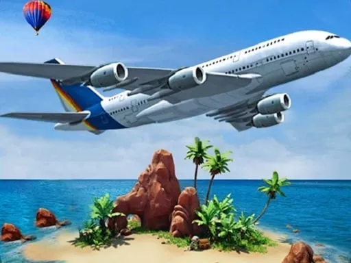 Airplane Simulator Island Travel - game thumbnail image