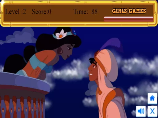 Alladin love kiss - game thumbnail image
