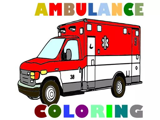 Ambulance Trucks Coloring Pages - game thumbnail image
