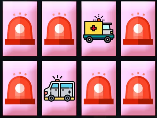 Ambulance Trucks Memory - game thumbnail image