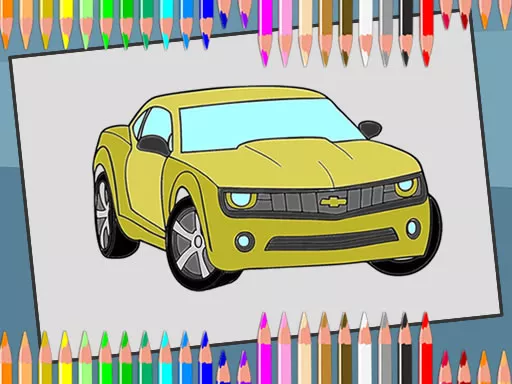 American Cars Coloring Book - game thumbnail image