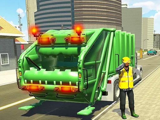American Trash Truck Simulator Game 2022 - game thumbnail image