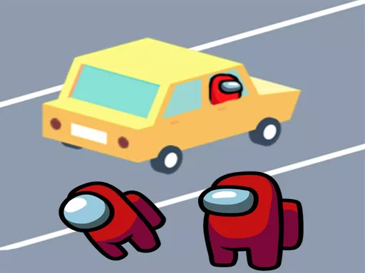 Among Us Car Race - game thumbnail image