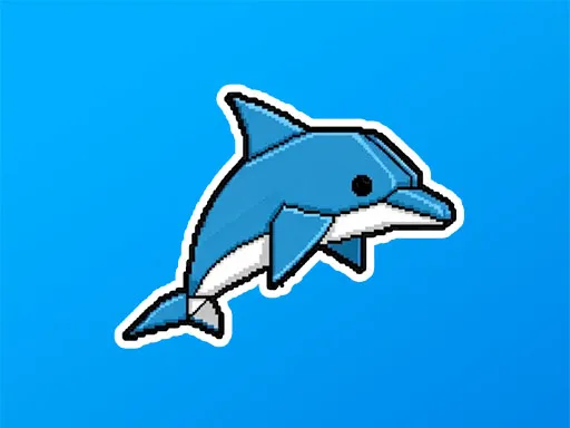 an origami dolphin - game thumbnail image
