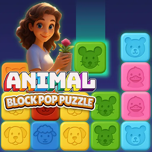 Animal Block Pop Puzzle game thumbnail image