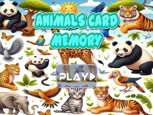 Animal cards memory - game thumbnail image