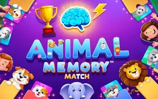 Animal Memory Match Brain Boost Challenge - game thumbnail image