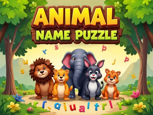 Animal Name Puzzle - game thumbnail image