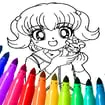 Anime Coloring Pages For Kids game thumbnail image