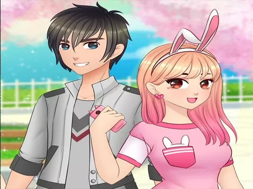 Anime High School Couple - First Date Makeover - game thumbnail image