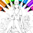 Anime Vampire Girl Coloring Pages game thumbnail image