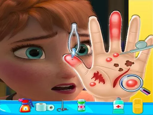 Anna frozen Hand Doctor: Fun Games for Girls Onlin - game thumbnail image