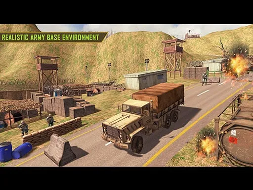 Army Car Truck Transport Game - game thumbnail image