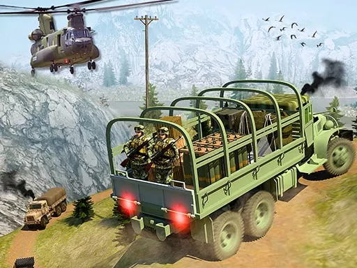 Army Cargo Transport Driving Online - game thumbnail image