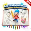 Baby Farm Animals Coloring Book for Kids game thumbnail image