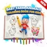 Baby Farm Animals Coloring Book for Kids