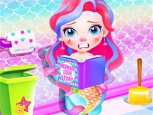 Baby Mermaid Caring Game - game thumbnail image