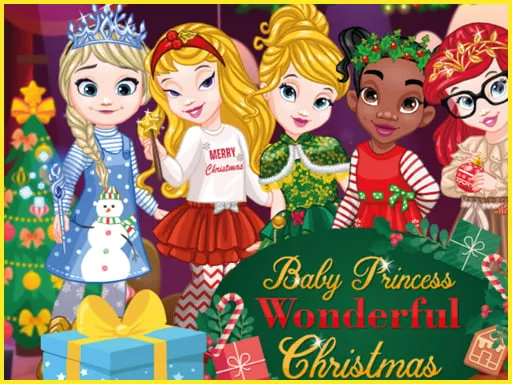 Baby Princesses Christmas: Dress Up Game - game thumbnail image