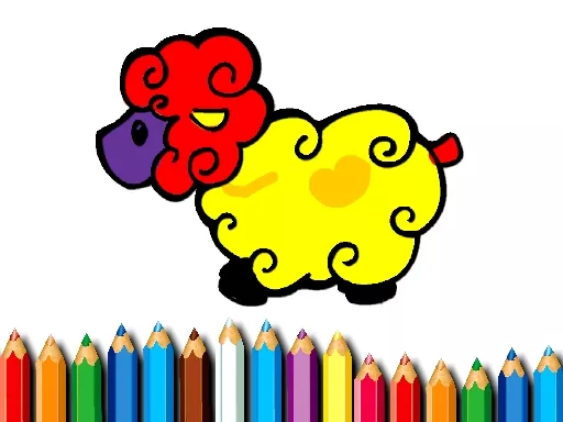 Baby Sheep Coloring Game - game thumbnail image