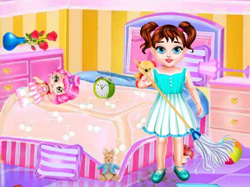 Baby Taylor Messy Home Clean Up - game thumbnail image