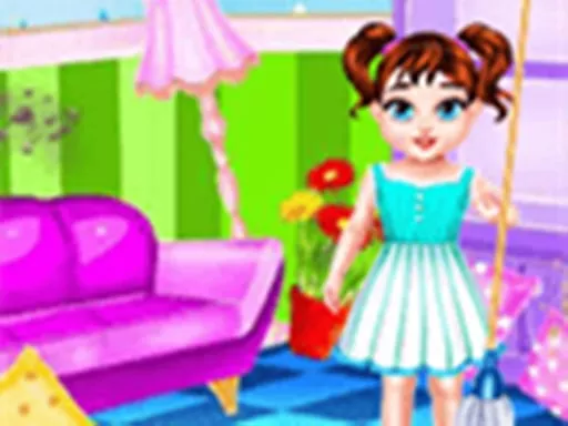 Baby Taylor Messy Home Cleaning - game thumbnail image