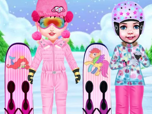 Baby Taylor Skiing Dress Up - game thumbnail image