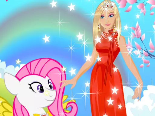 Barbie and Pony Dressup - game thumbnail image