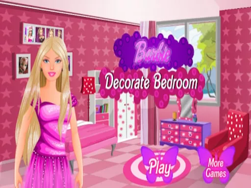 Barbie decorate bedroom - game thumbnail image