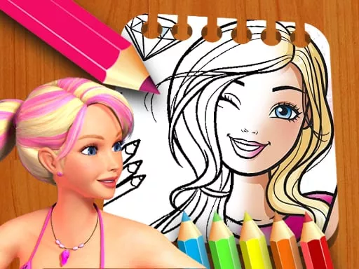 Barbie Doll Coloring Book - game thumbnail image