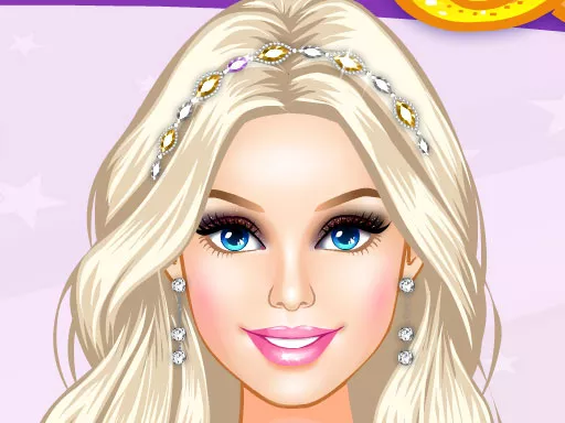 Barbie make up time - game thumbnail image