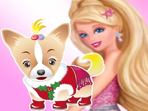 Barbie s Dog Dressup - game thumbnail image