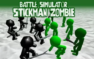 Battle Simulator Stickman Zombie - game thumbnail image