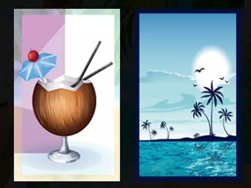 Beach Cocktails Memory - game thumbnail image