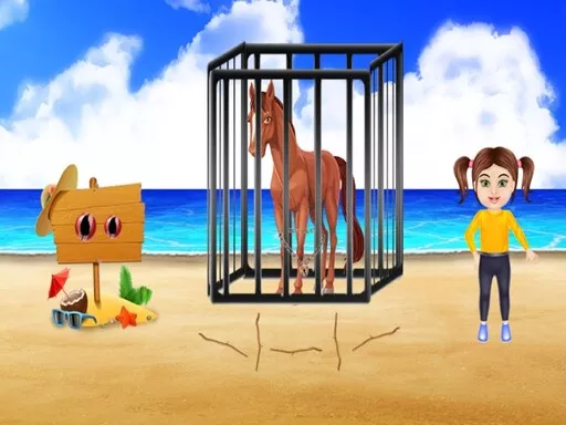 Beach Horse Escape - game thumbnail image