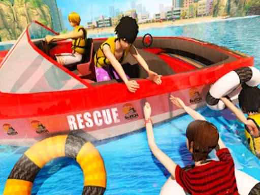 Beach Rescue Emergency Boat - game thumbnail image