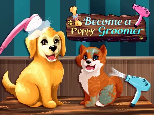 Become a Puppy Groomer - game thumbnail image