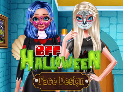BFF Halloween Face Design - game thumbnail image