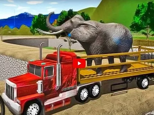 Big Farm Animal Transport Truck - game thumbnail image